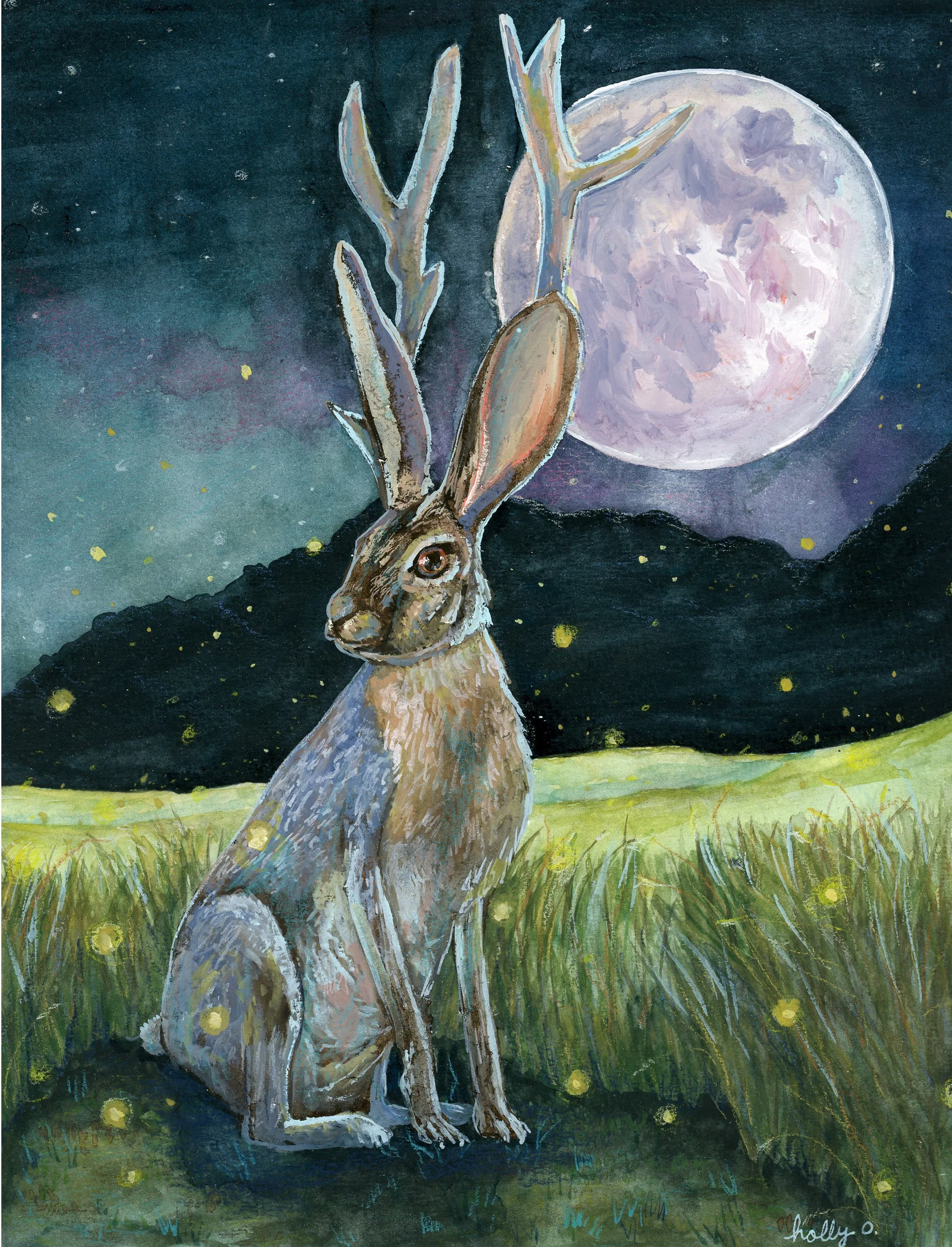 The Jackalope print — Holly Osburn Art